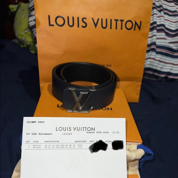 limited edition Louis Vuitton LV initials reversible belt - Picture 2 of 5